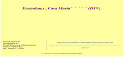 Desktop Screenshot of ferienhaus-casamaria.de